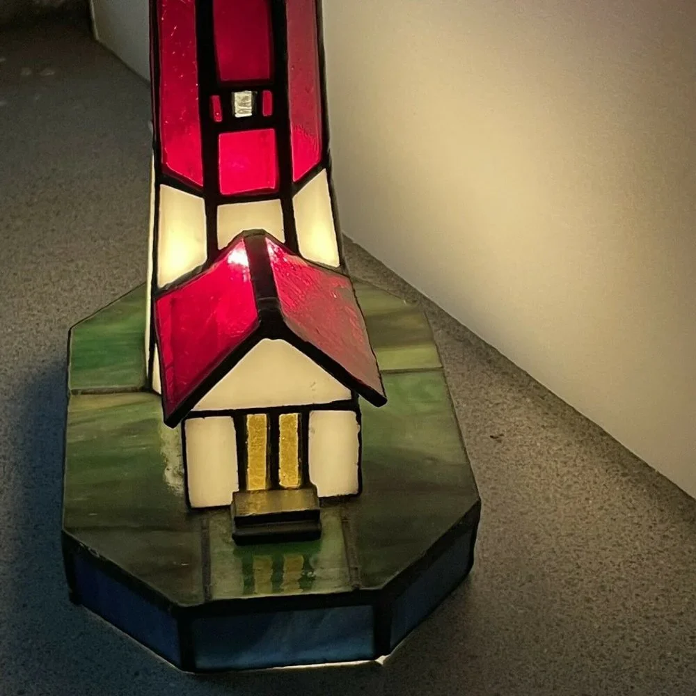 Tiffany Style Beacon Lighthouse Beach Table Lamps Children's Gifts Night Lights